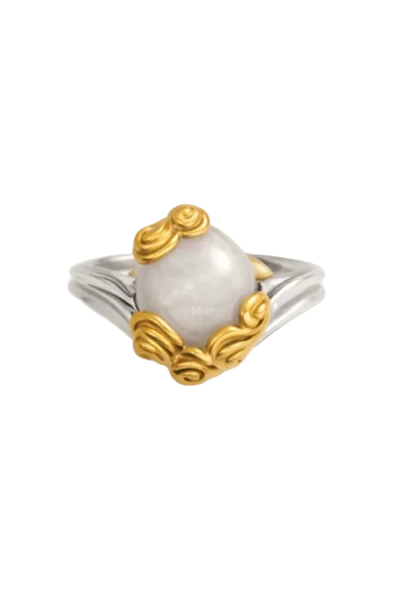 Gold Bloom Ring by Jude Benhalim featuring a delicate floral design, perfect for elegant jewelry collection.