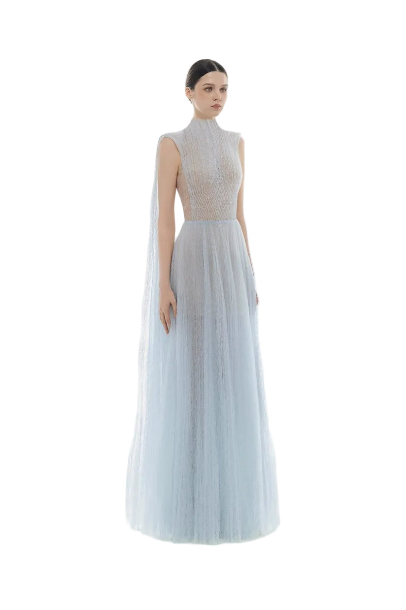 Montsand BLUE SMOCKED LACE MAXI DRESS | Cult Mia Montsand BLUE SMOCKED LACE MAXI DRESS | Cult Mia