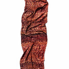 Bordeaux Brocot silk stole by Amel Batita, elegant scarf with intricate pattern, lightweight and stylish accessory for women.