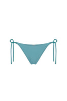 Nelblu SOL bikini bottom in stone blue, featuring a stylish swimwear design with adjustable side ties and smooth fabric.