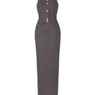 Valenciani NORA halter backless cotton vest and skirt co-ords set displayed on a mannequin, showcasing stylish summer fashion.