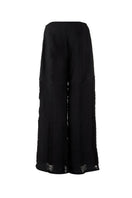 Black Bridge Weave blazer pant by MAZ Manuela Álvarez featuring tailored design and classic fit, displayed on a neutral background.