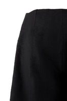 Black Bridge Weave blazer pants by MAZ Manuela Álvarez, featuring tailored fit and stylish woven fabric design.