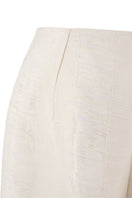 Maz Manuela Álvarez ivory Bridge Weave blazer pants, tailored with a sleek, structured fit and classic design.