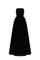 I.H.F Mirabelle Lyon velvet and jacquard gown features an A-line silhouette with a mini cape, elegant evening wear.