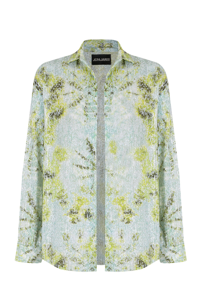 PRINTED PAILLETTES SHIRT - CULT MIA