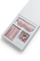 Manito Sleeping Beauty gift box in soft pink containing elegant hair accessories, perfect for special occasions.