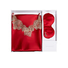 Manito wedding eye mask and nightgown gift box with elegant packaging and matching accessories, ideal for bridal or special occasion gifts.