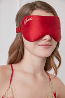 Manito wedding eye mask and nightgown dress gift box with elegant packaging and matching sleep accessories on a white background.
