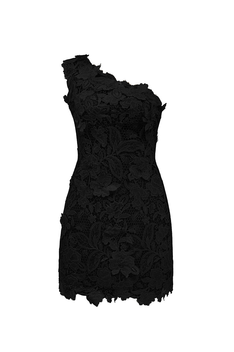 FLORAL GARDEN LACE MINI DRESS - CULT MIA