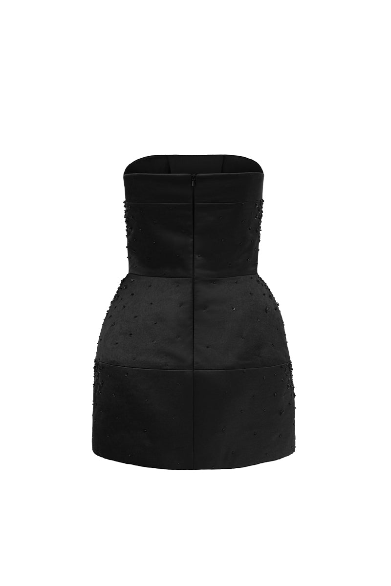 LUMINOUS SILK TAFFETA MINI DRESS - CULT MIA