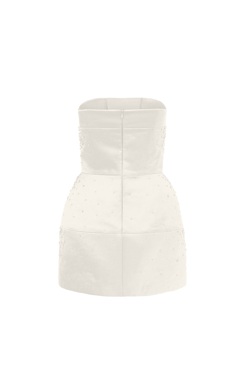 LUMINOUS SILK TAFFETA MINI DRESS - CULT MIA