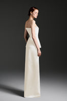 Silk Taffeta co-ords set by I.H.F Studio featuring a stylish top and matching wide-leg pants in luxurious silk taffeta fabric.