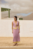 Vorn Design Camaria co-ords in light blush, featuring a stylish matching top and pants set with a soft, elegant fabric.