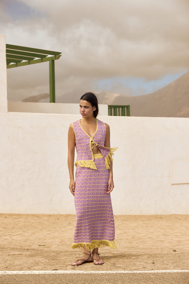Vorn Design Camaria co-ords in light blush, featuring a stylish matching top and pants set with a soft, elegant fabric.