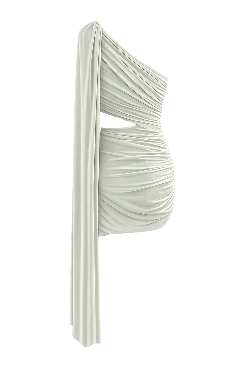 Mint green Capella dress by Gigii's, stylish mini dress with a flattering fit, shown in a vibrant, lightweight fabric.
