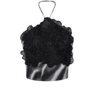 Black printed Cayena top by Tinta Latina, featuring a stylish design and comfortable fit, shown on a model.