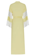 Bocan Couture Celeste silky chiffon kimono robe with flowing fabric and delicate design, perfect for elegant loungewear.