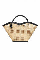 Black Cella Chair from Folklore The Label featuring a sleek, modern design with a top handle bag style.