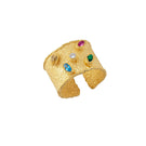 Peracas Cesare multi-colored ring featuring a bold, stylish design with vibrant hues and modern metal accents.