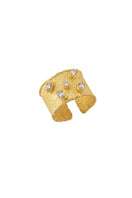 Silver Cesare ring in white with smooth band, designed by Peracas, displayed on a neutral background.
