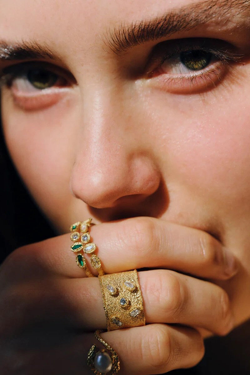 CESARE RING IN WHITE