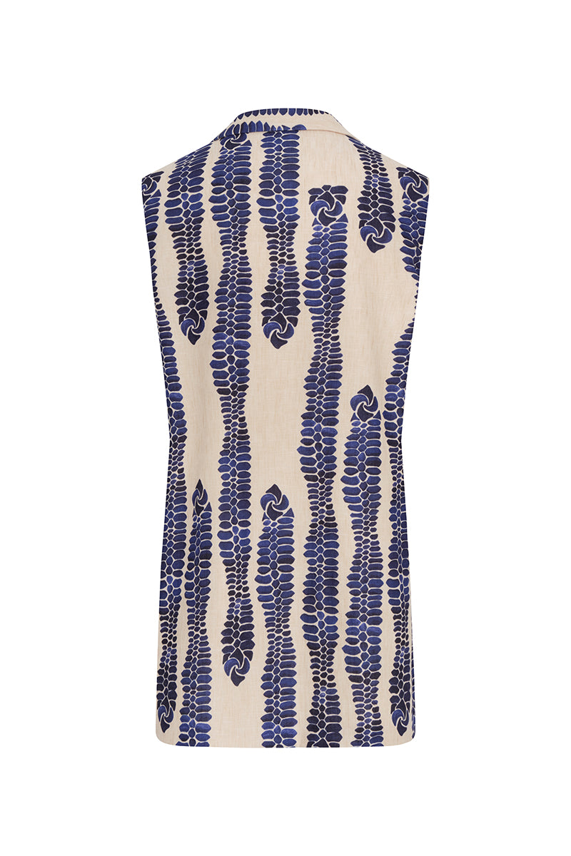 DUMA&CO RIEL waistcoat, stylish men's vest in a neutral color, featuring a tailored fit and button closure.