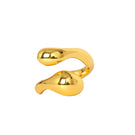 Gold CICLO ring by Eugenia Ospina, featuring a sleek, modern design with a smooth, polished finish.