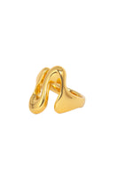 Gold Cielo ring by Eugenia Ospina featuring a sleek, minimalist design with a smooth polished finish.