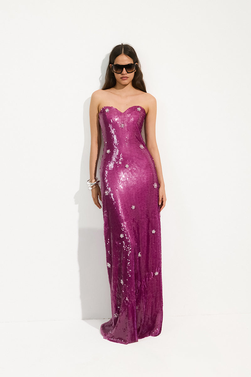 CIMONE GOWN IN CHERRY PINK - CULT MIA