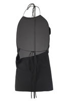 URAtops Marta Top featuring a stylish design, displayed on a mannequin with a close-up view of the fabric and neckline.