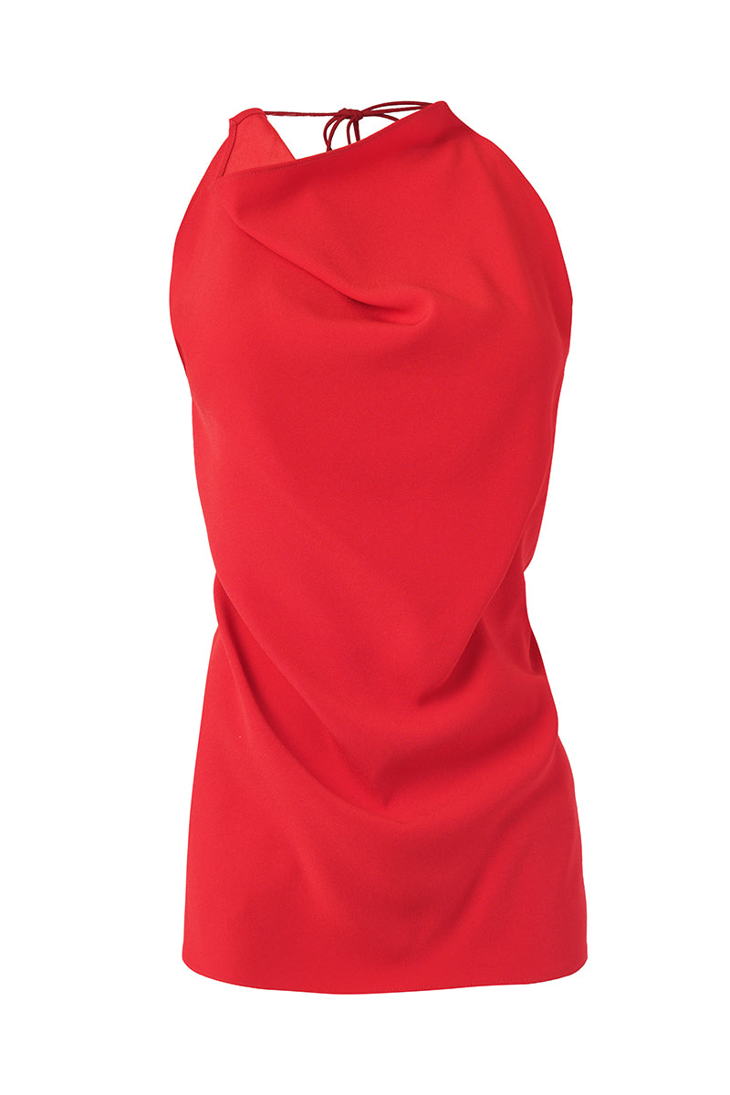 URA MARTA top in neutral fabric, showcasing a stylish, casual design with a relaxed fit and subtle detailing.