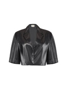 URA HANAH black jacket with a sleek design, featuring a stylish fit and modern details, perfect for casual wear.