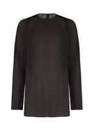 Black URA Erin Top, stylish women's sleeveless blouse with a fitted design and scoop neckline, perfect for casual or dressy wear.
