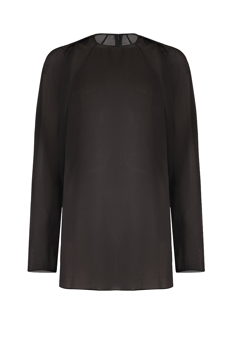 Black URA Erin Top, stylish women's sleeveless blouse with a fitted design and scoop neckline, perfect for casual or dressy wear.