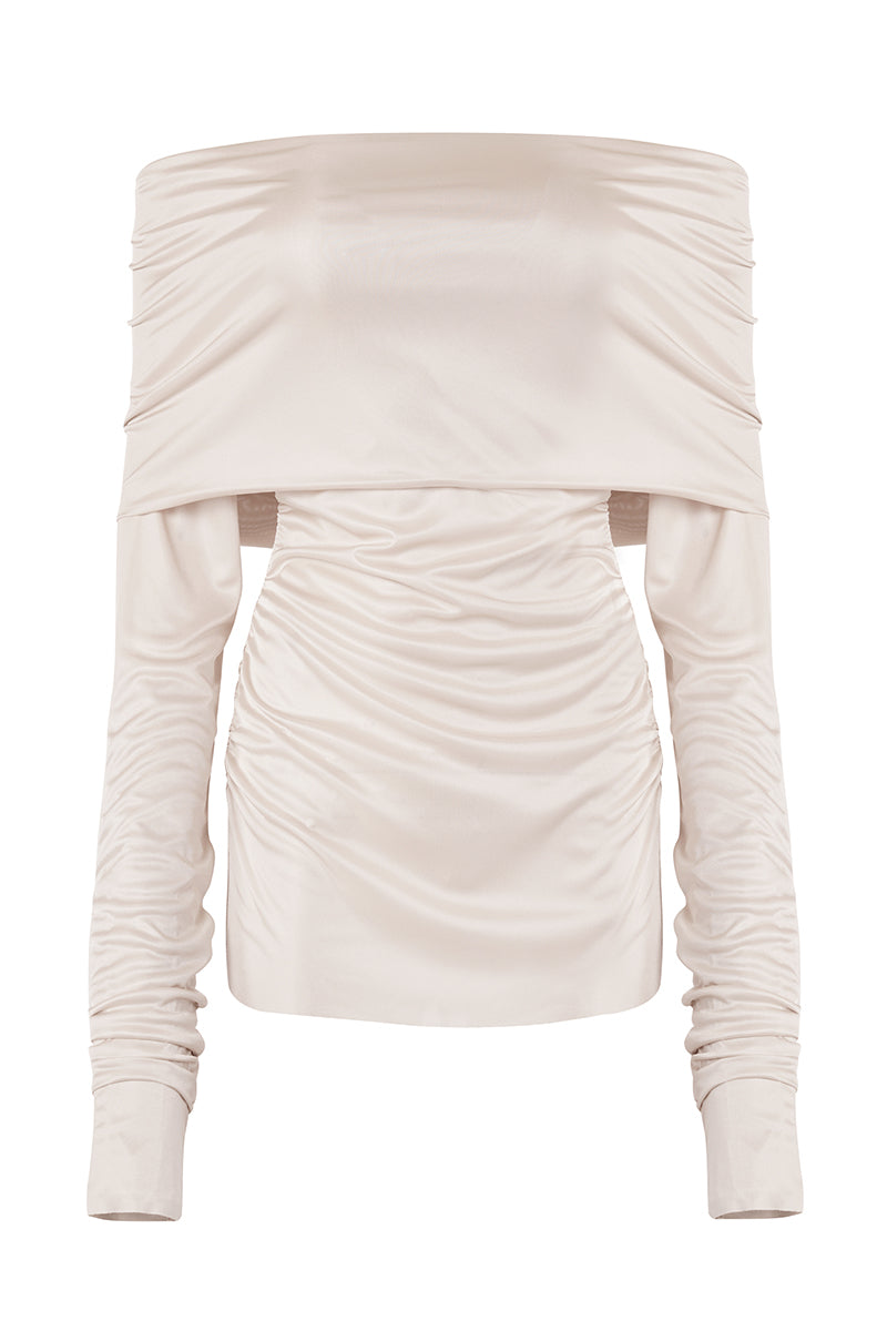 NATALIE TOP IN IVORY - CULT MIA