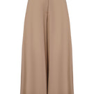 Blue EIRA trousers by URA, stylish pants with a tailored fit, shown in a close-up image highlighting the fabric and design details.
