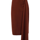 URA Leah midi skirt in stylish fabric, featuring a flattering silhouette and elegant design for versatile wear.