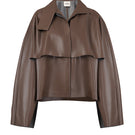 URA PIA trench jacket in classic style, featuring a tailored fit and button details, shown in a neutral color.