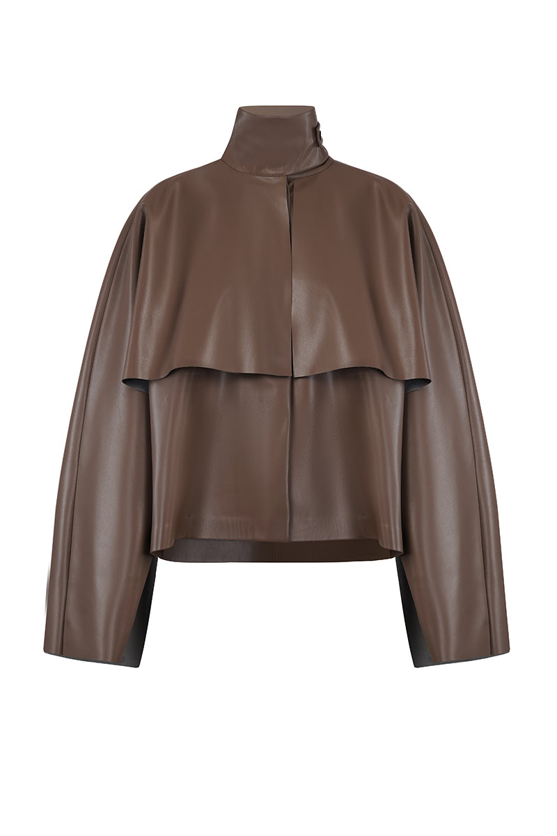 URA PIA Trench jacket in classic beige, featuring a tailored fit, collar, and button details for stylish outerwear.