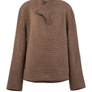Cream-colored URA ALVA jumper sweater with a cozy knit texture, displayed on a neutral background.