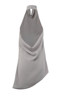 URa TUVA top shown on a model, featuring a stylish, lightweight blouse with long sleeves and a relaxed fit.