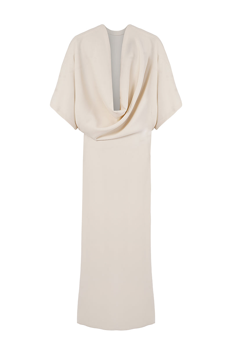 Elegant URA RUNA Maxi Dress with flowing fabric and stylish design, perfect for summer events.
