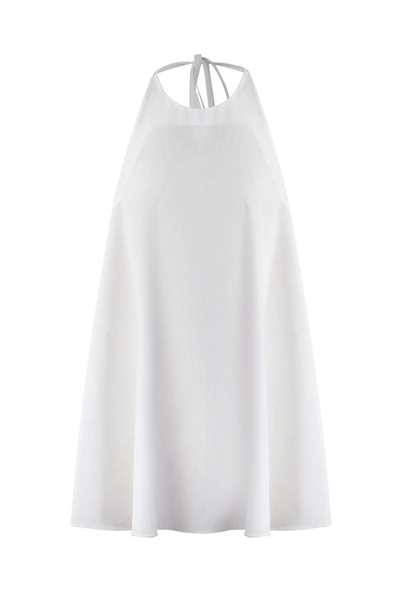 White HELMUT top by URA, featuring a stylish design, showcased in this image. Perfect for casual or chic outfits.