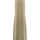 URA RYO moss-colored maxi dress with flowing fabric and elegant design, perfect for stylish summer or casual wear.