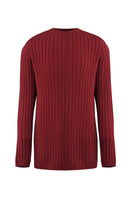 Light gray URA Morgan knitwear top with a soft, cozy texture and a relaxed fit, displayed on a plain background.