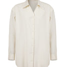 URAA CORNELIA shirt in egg color, casual button-up shirt with long sleeves and relaxed fit, displayed on a plain background.