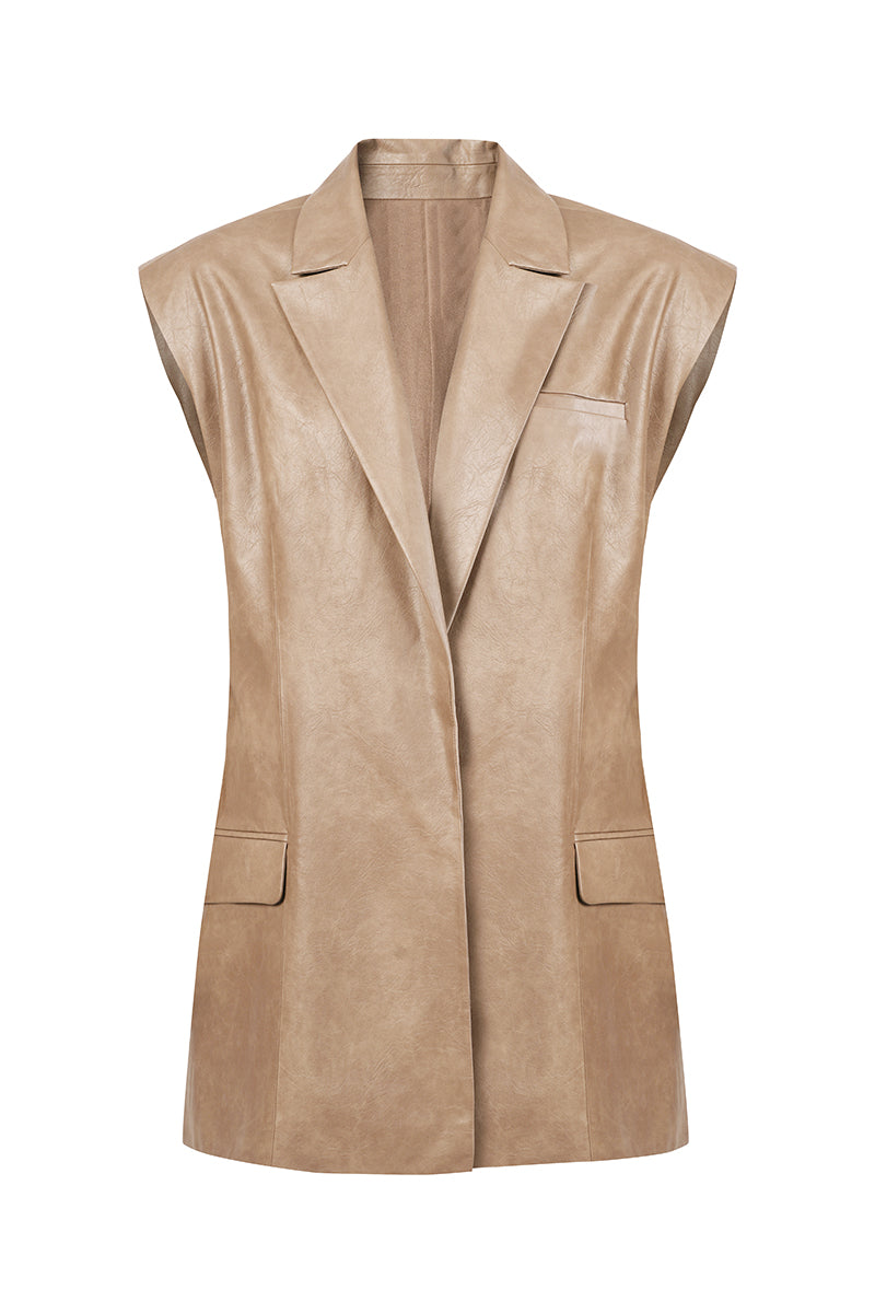 ERIKA VEST IN TOBACCO