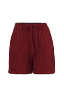 Blue URA Morgan shorts with a relaxed fit and adjustable waistband, displayed on a neutral background.