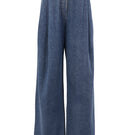 URA Denise stone-washed jeans, casual trousers with a relaxed fit, shown in a light, faded stone wash denim style.